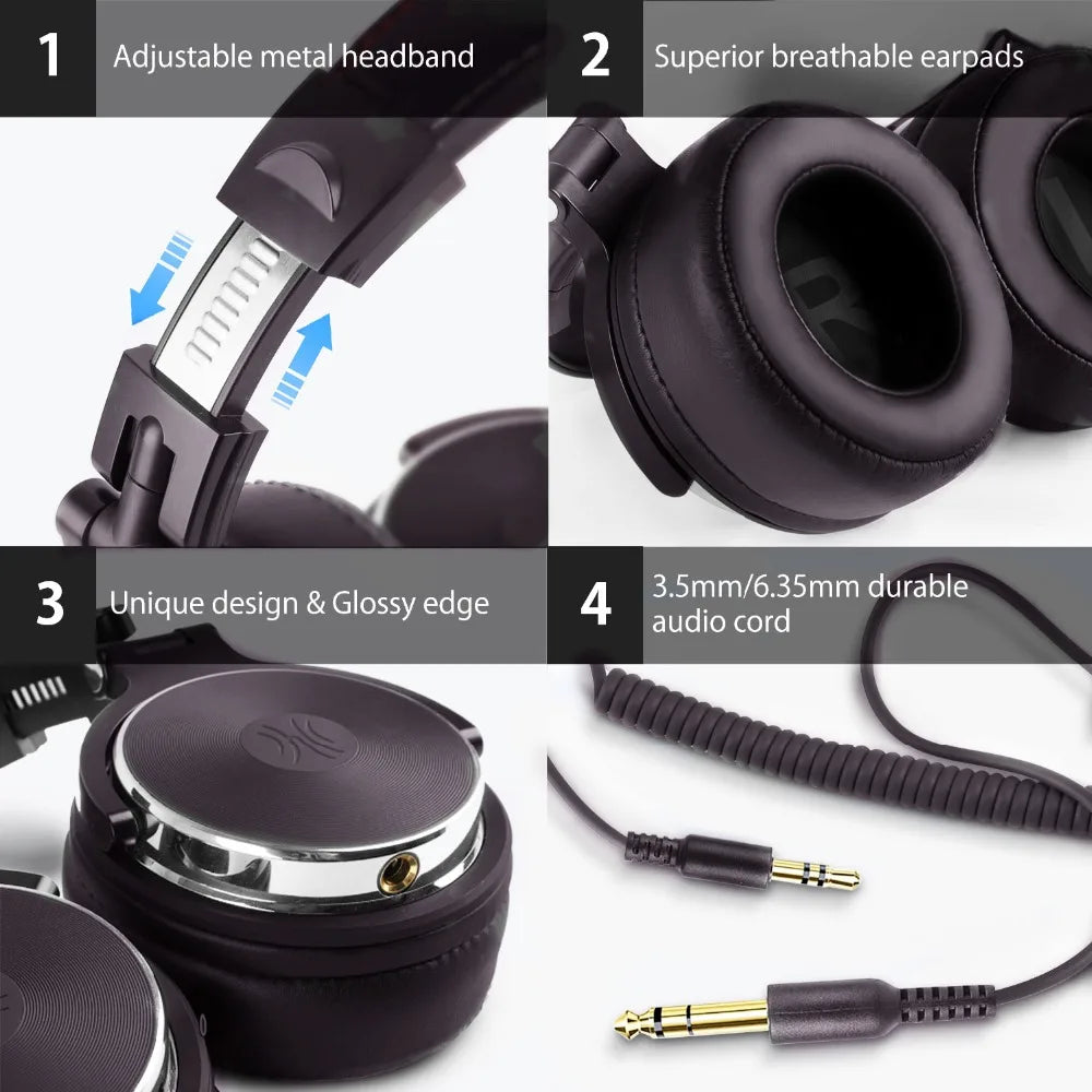 OneOdio DJ Kopfhörer Professional Studio Pro 50