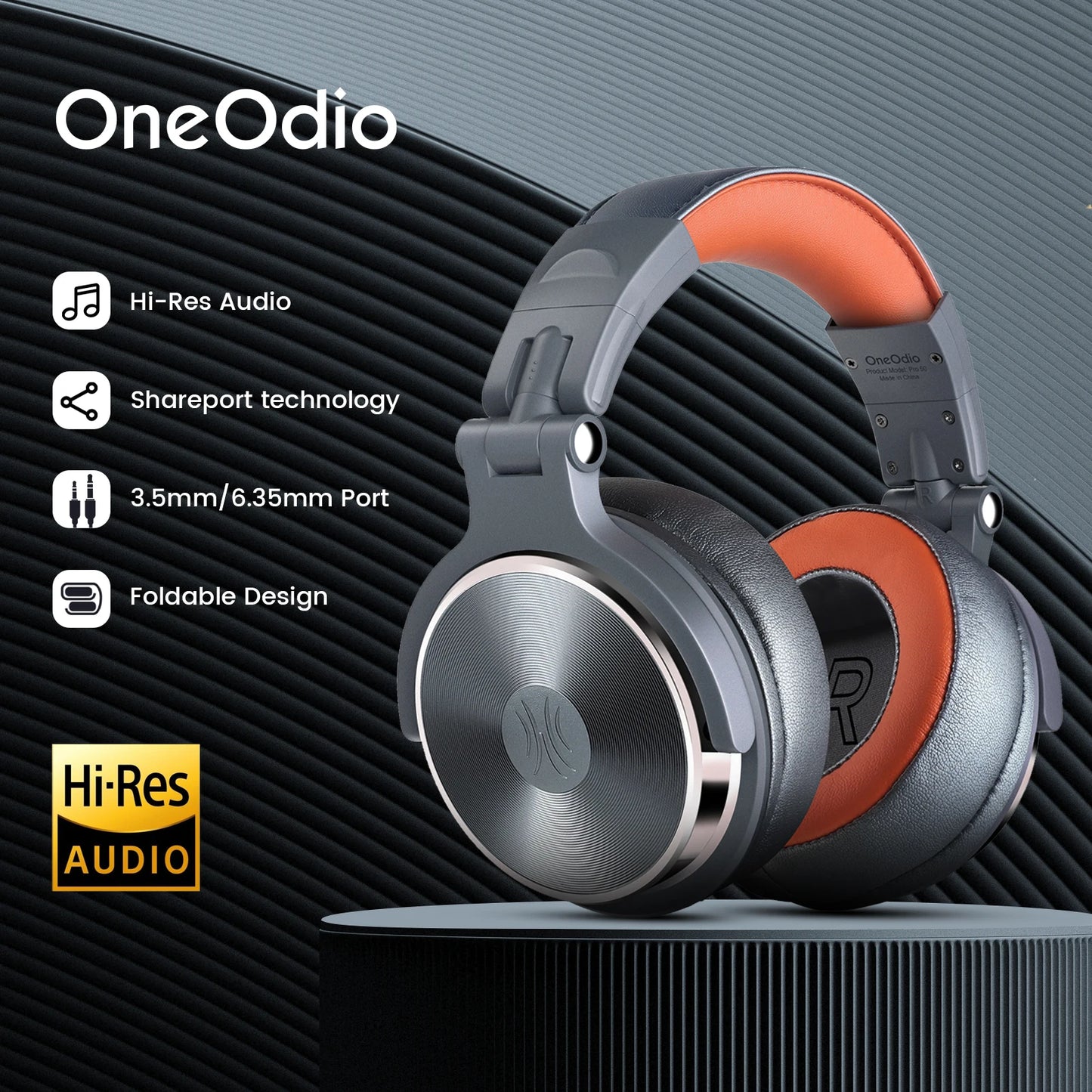 OneOdio DJ Kopfhörer Professional Studio Pro 50